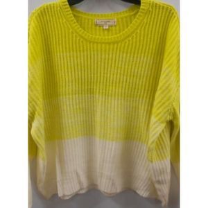 No Comment 2X Wild Lime/White Ombre Sweater